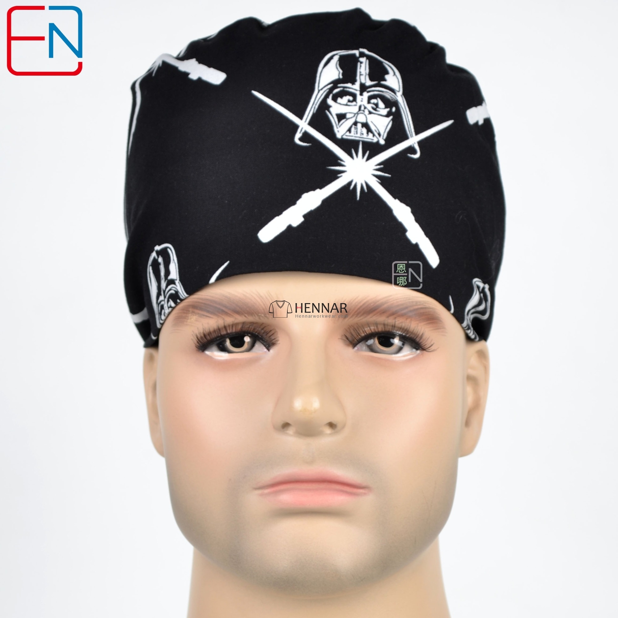surgical caps in white for doctor caps with short hair