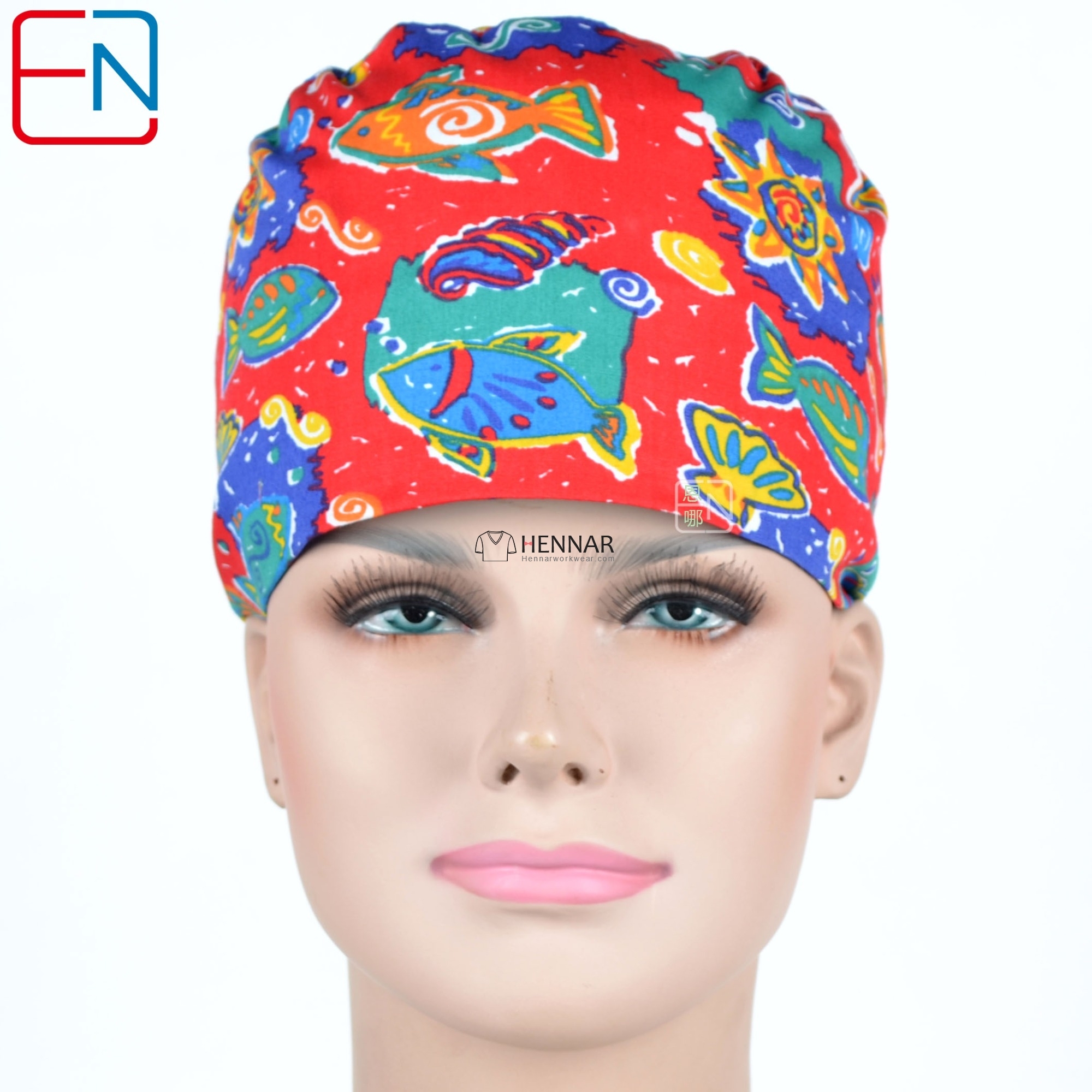 Hennar Unisex Medical Scrub Caps and Surgical Caps