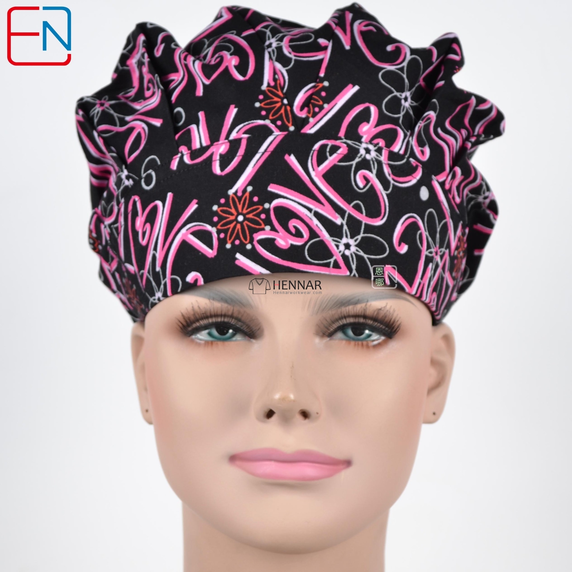 11 Prints New  Women Bouffant Surgical Scrub Medical Chemo Hat/Cap Chun tian lai le