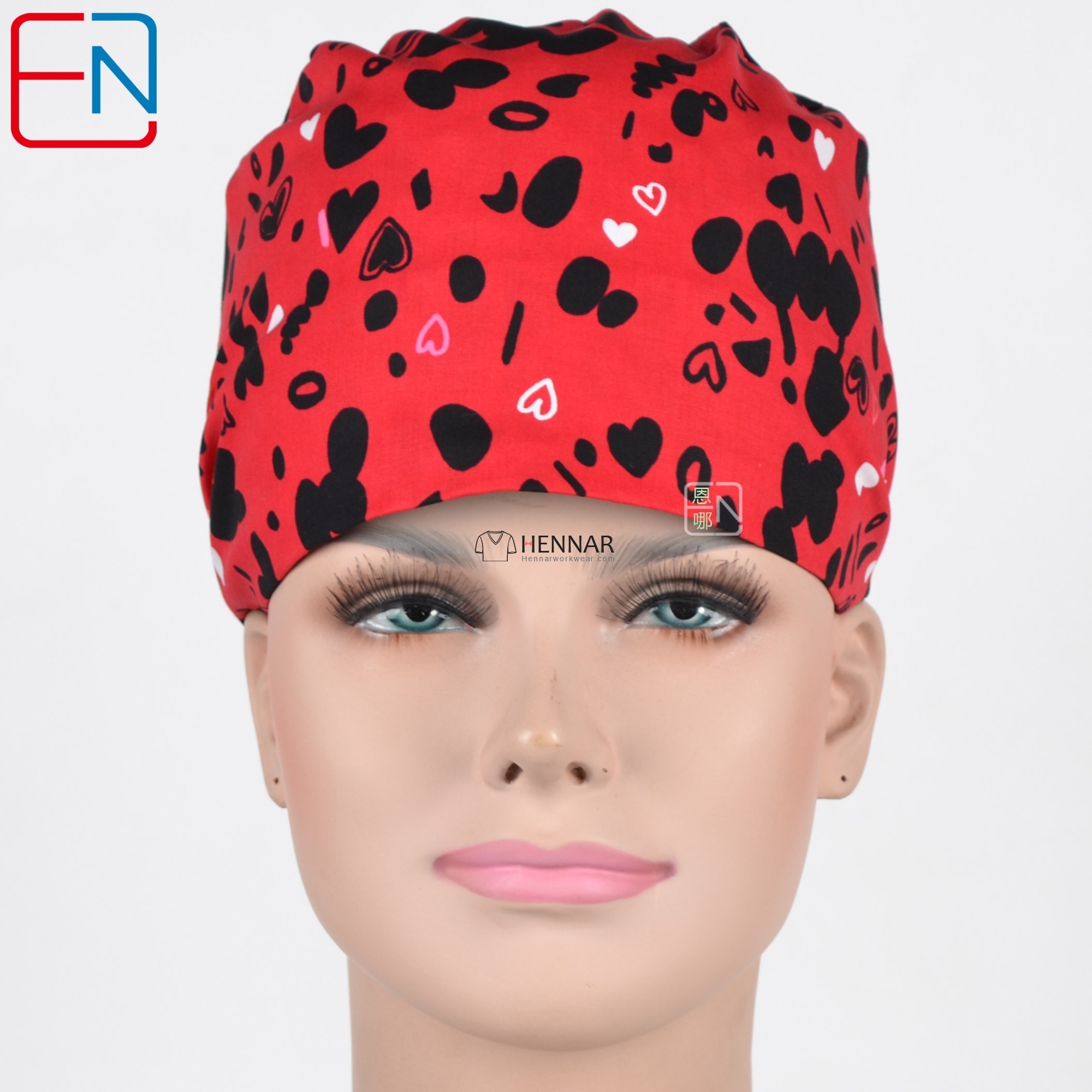 Hennar Unisex Medical Scrub Caps and Surgical Caps