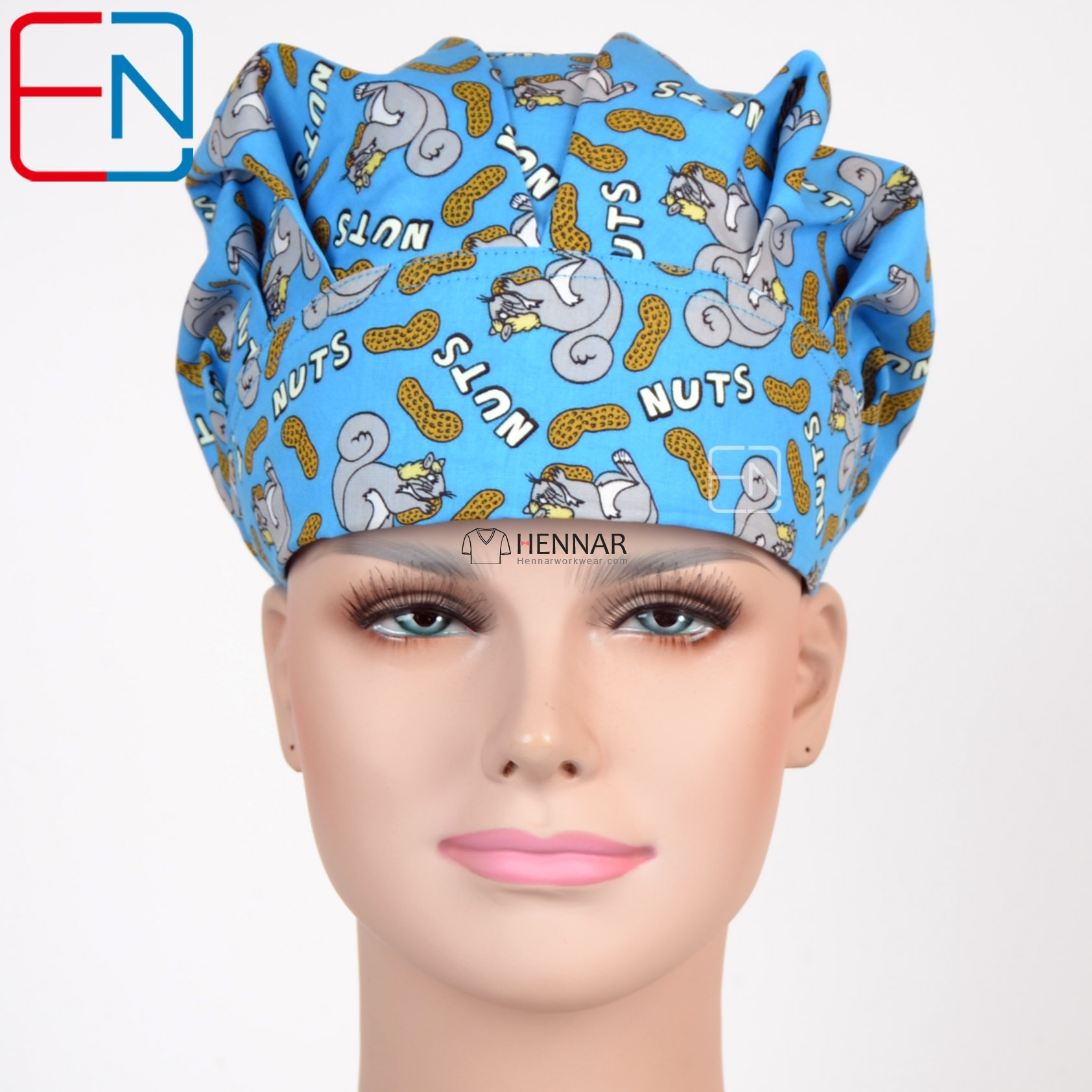 11 Prints New  Women Bouffant Surgical Scrub Medical Chemo Hat/Cap Chun tian lai le