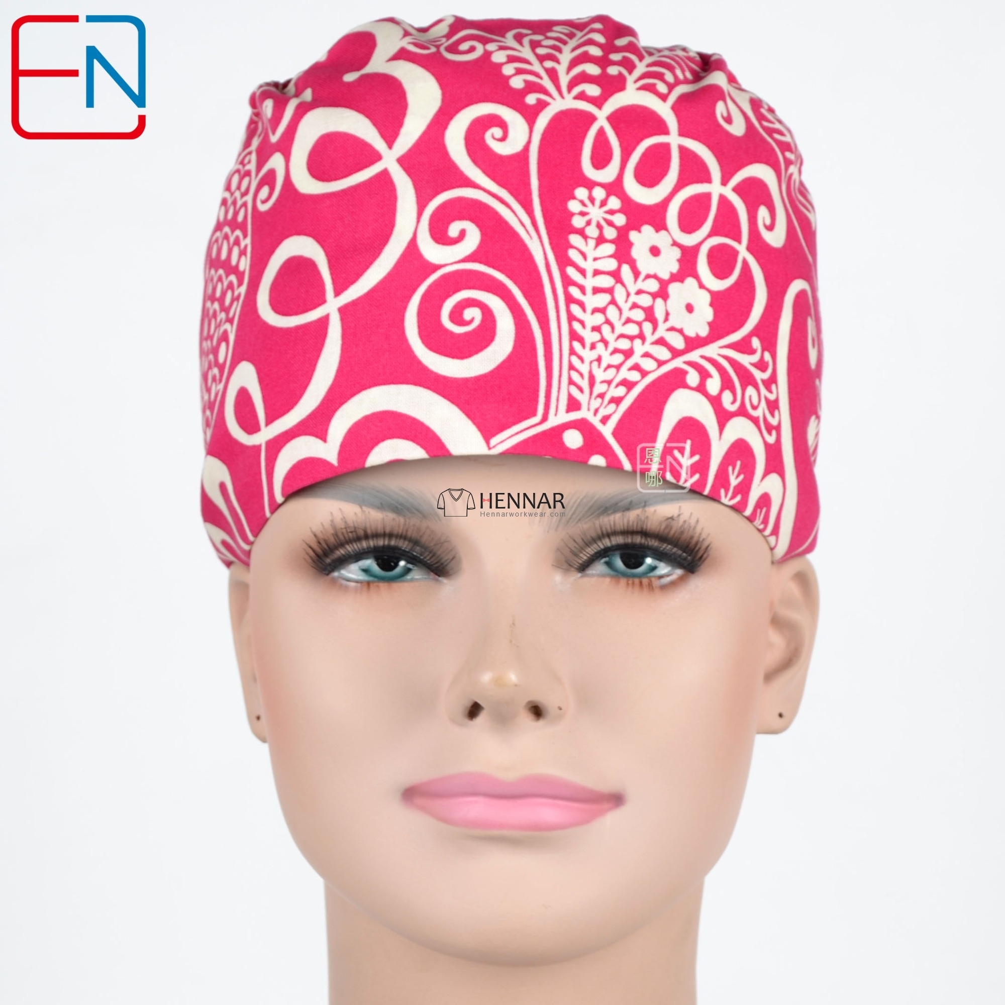 Hennar Unisex Medical Scrub Caps and Surgical Caps