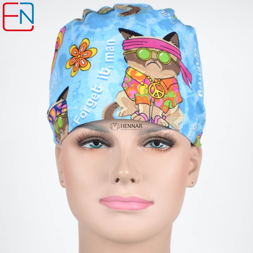 Unisex Surgical Caps With Sweatbands Two Size For Choice