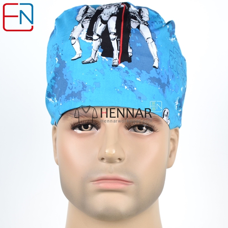 11 prints unisex doctor caps skull caps ,surgical caps in beight with night owls