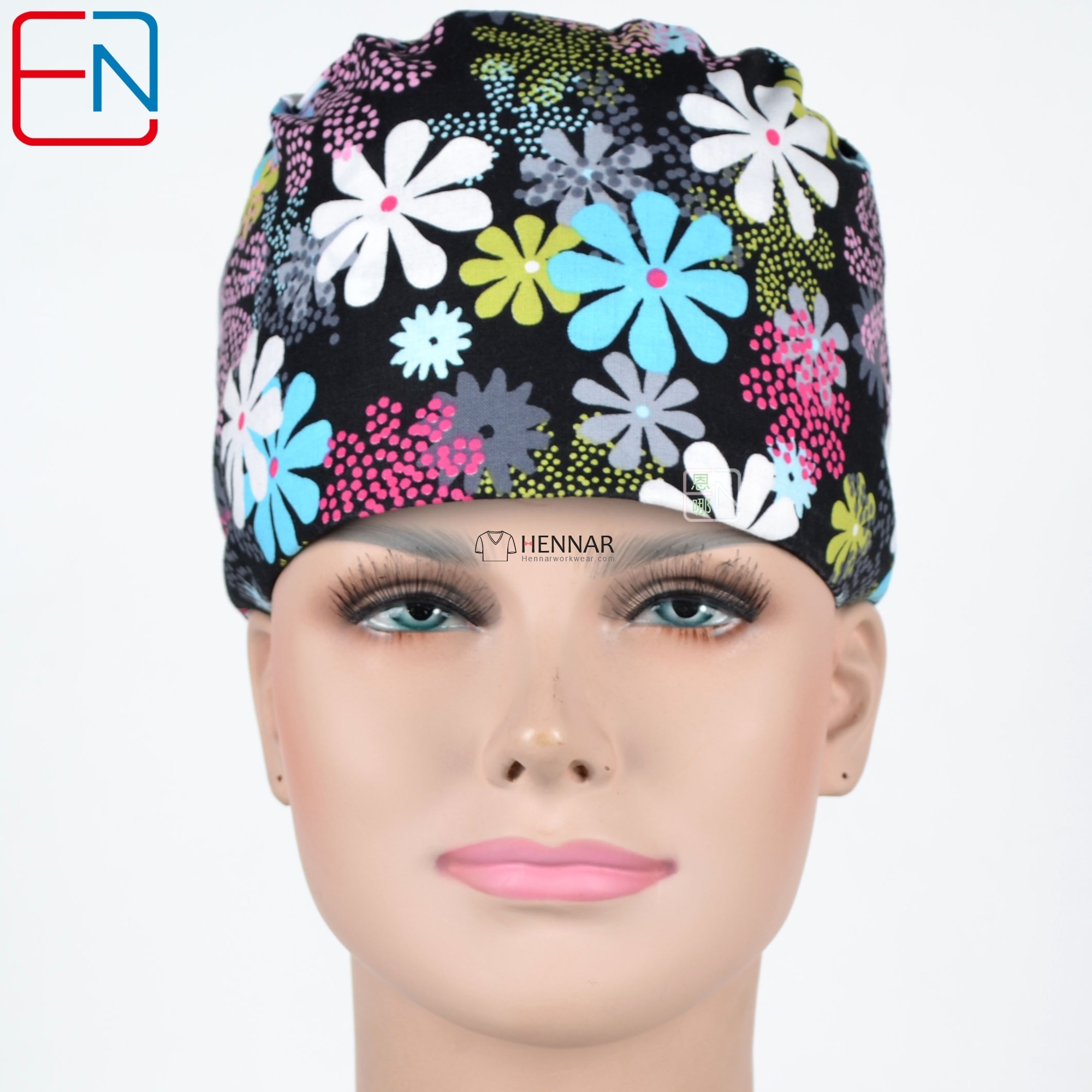 Hennar Unisex Medical Scrub Caps and Surgical Caps