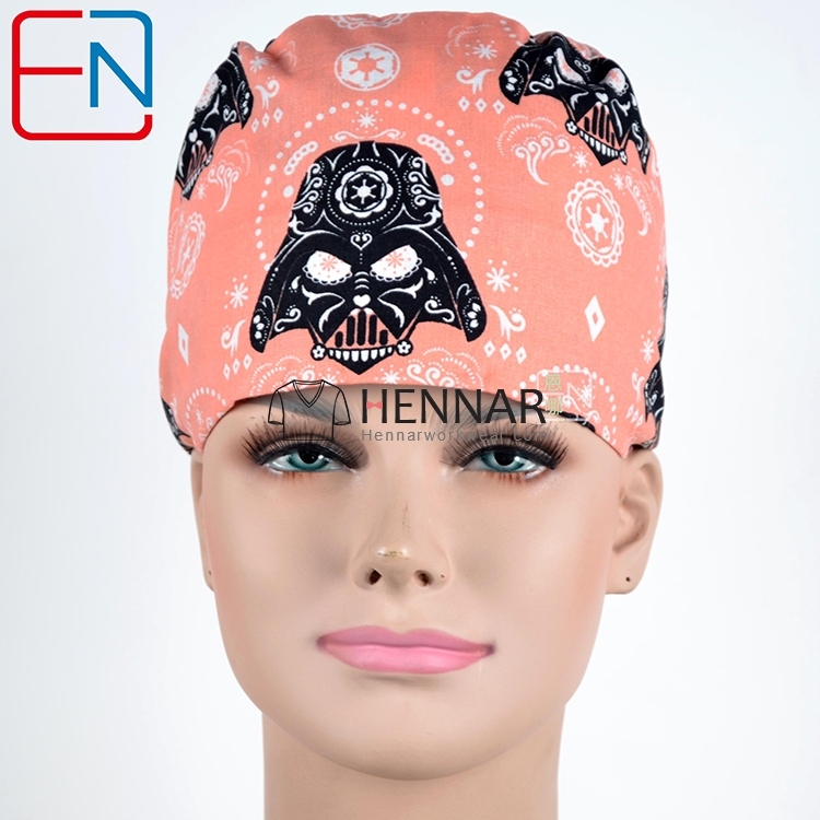 surgical caps in blue,3 sizes in,with sweatband,tie back with elstic band Dr susis