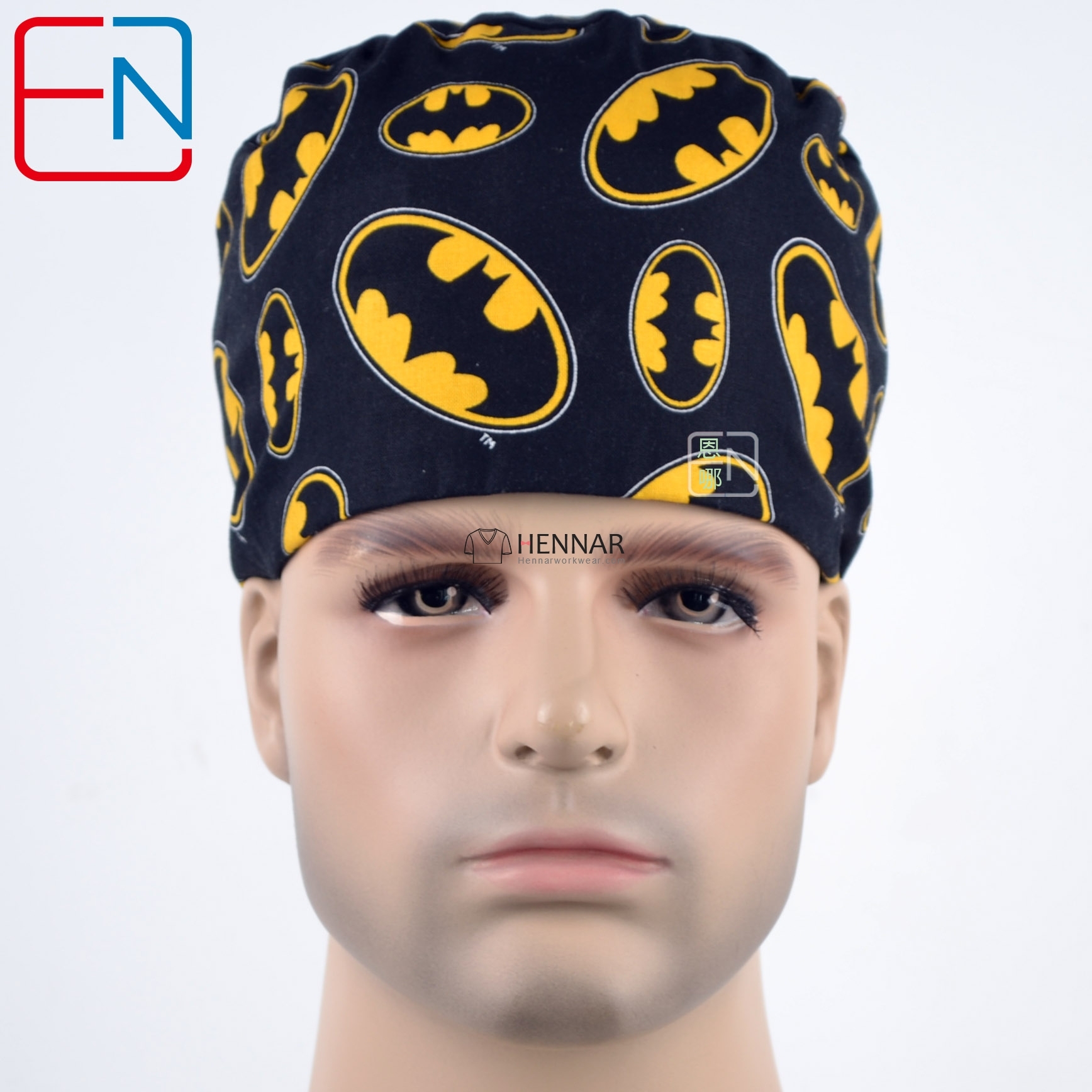 9 Prints Hennar Medical Scrub Caps Surgical Caps for short hair men and women with Sweatbands