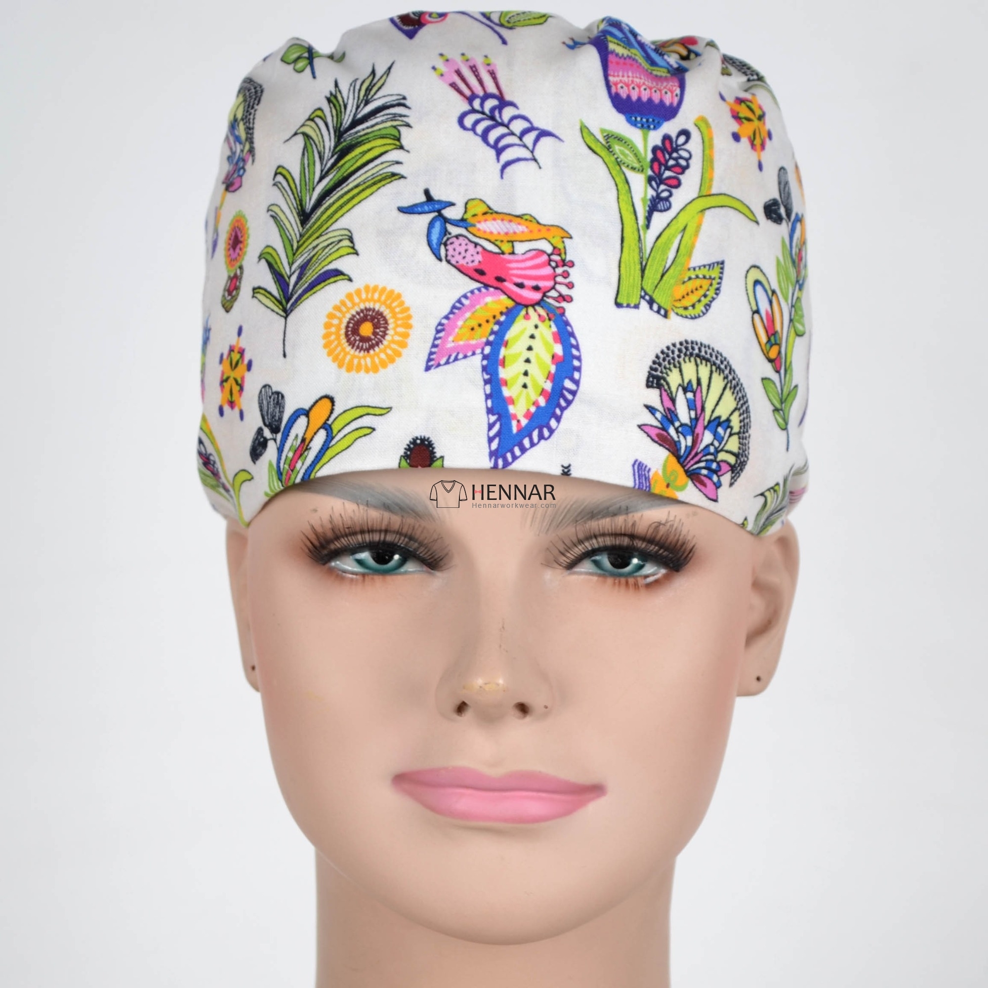 10 Prints unisex surgical hats