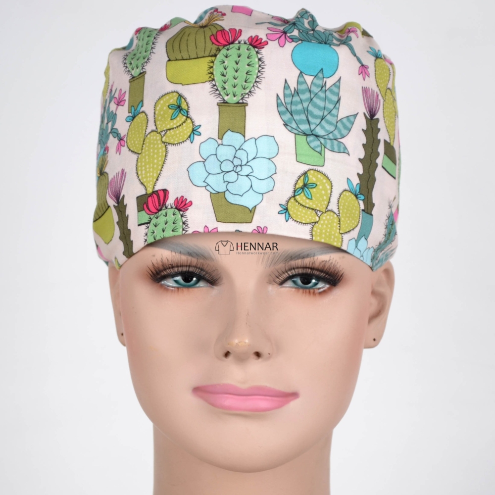 10 Prints unisex surgical hats