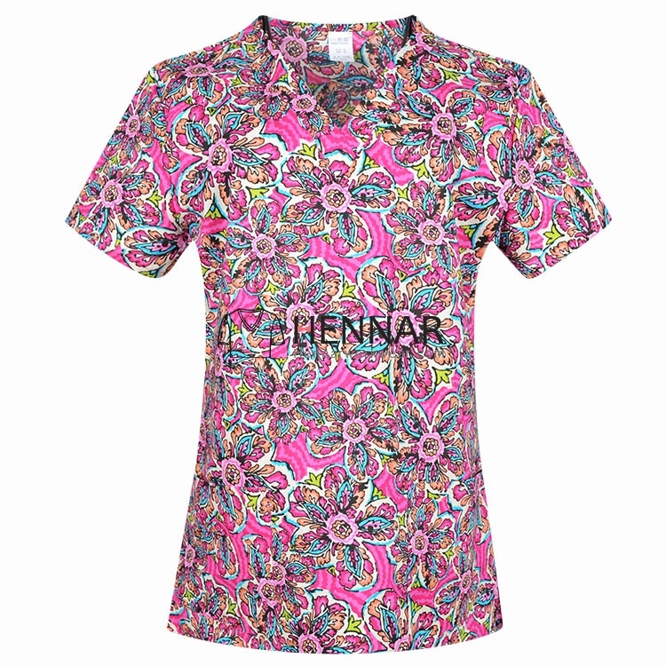 10 Prints Hennar Brand Medical ScrubTops for women Surgical scrub Tops,scrub uniform