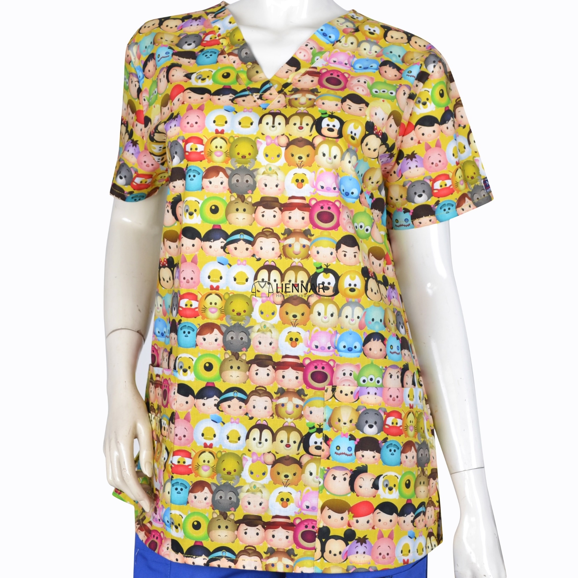 8 Prints Hennar medical scrubs nursing scrubs women scrubs nurse medical uniformes medicos para mujer Scrub Tops