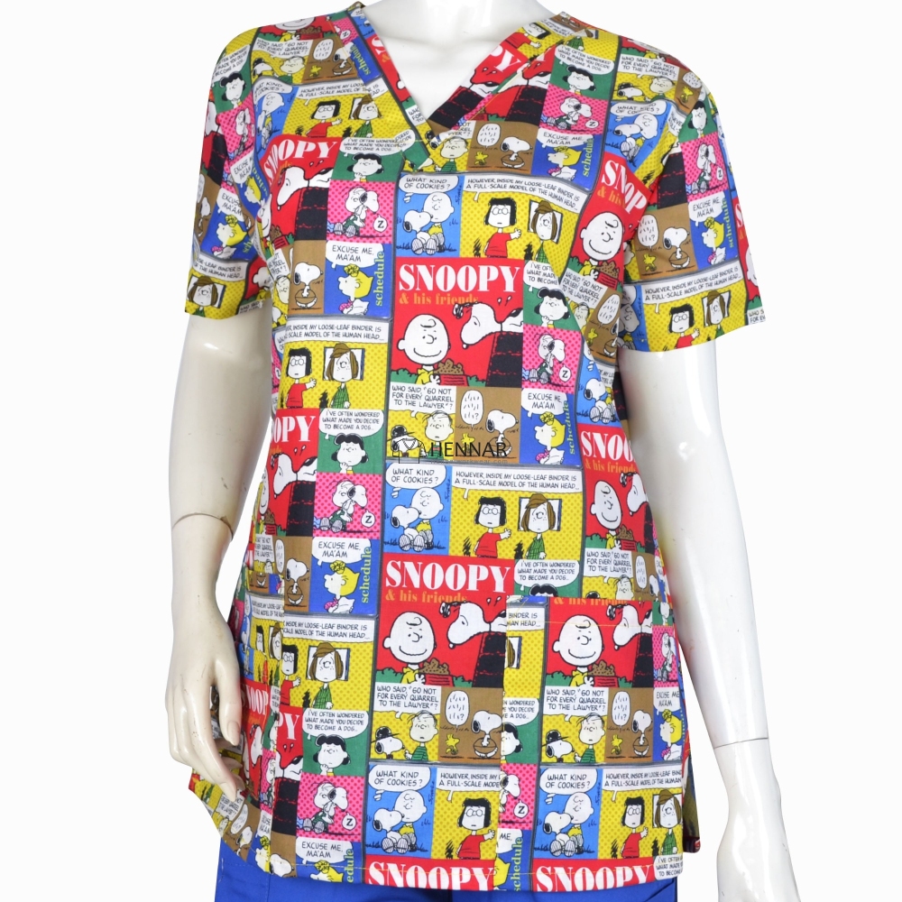 8 Prints women medical scrub tops