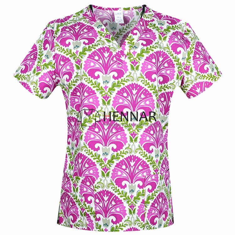 10 Prints Hennar Brand Medical ScrubTops for women Surgical scrub Tops,scrub uniform