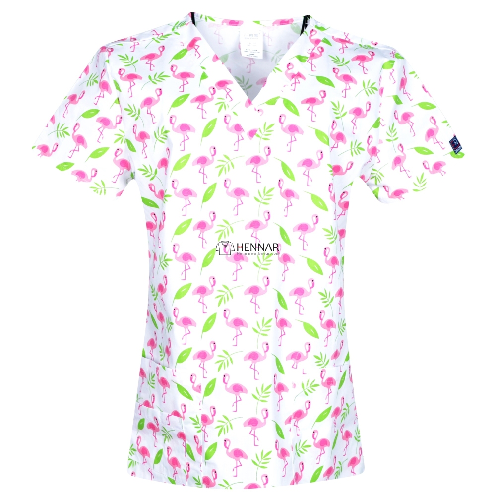 10 Prints Women medical scrub tops in 100% cotton scrubs,women scrub tops,women medical uniforms