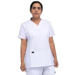 White 35%polyster+65 Cotton