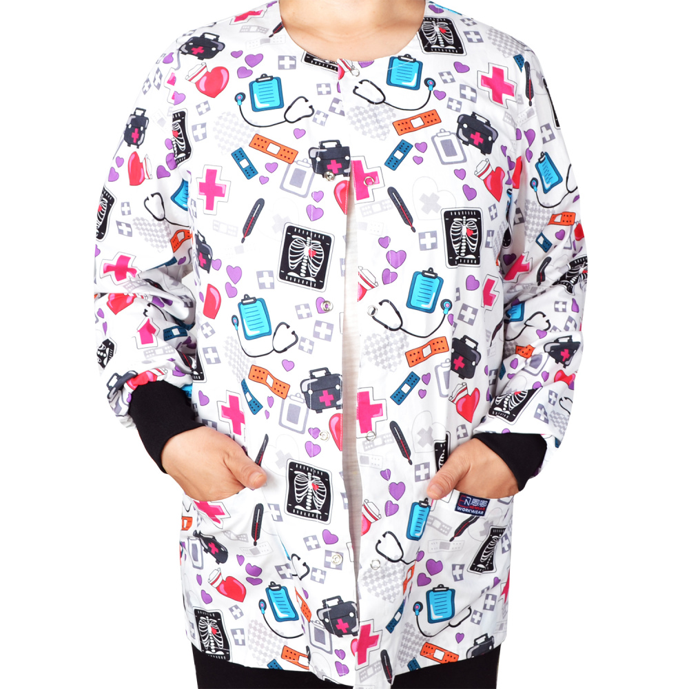 Women Medical Scrub Jackets XXS-4XL