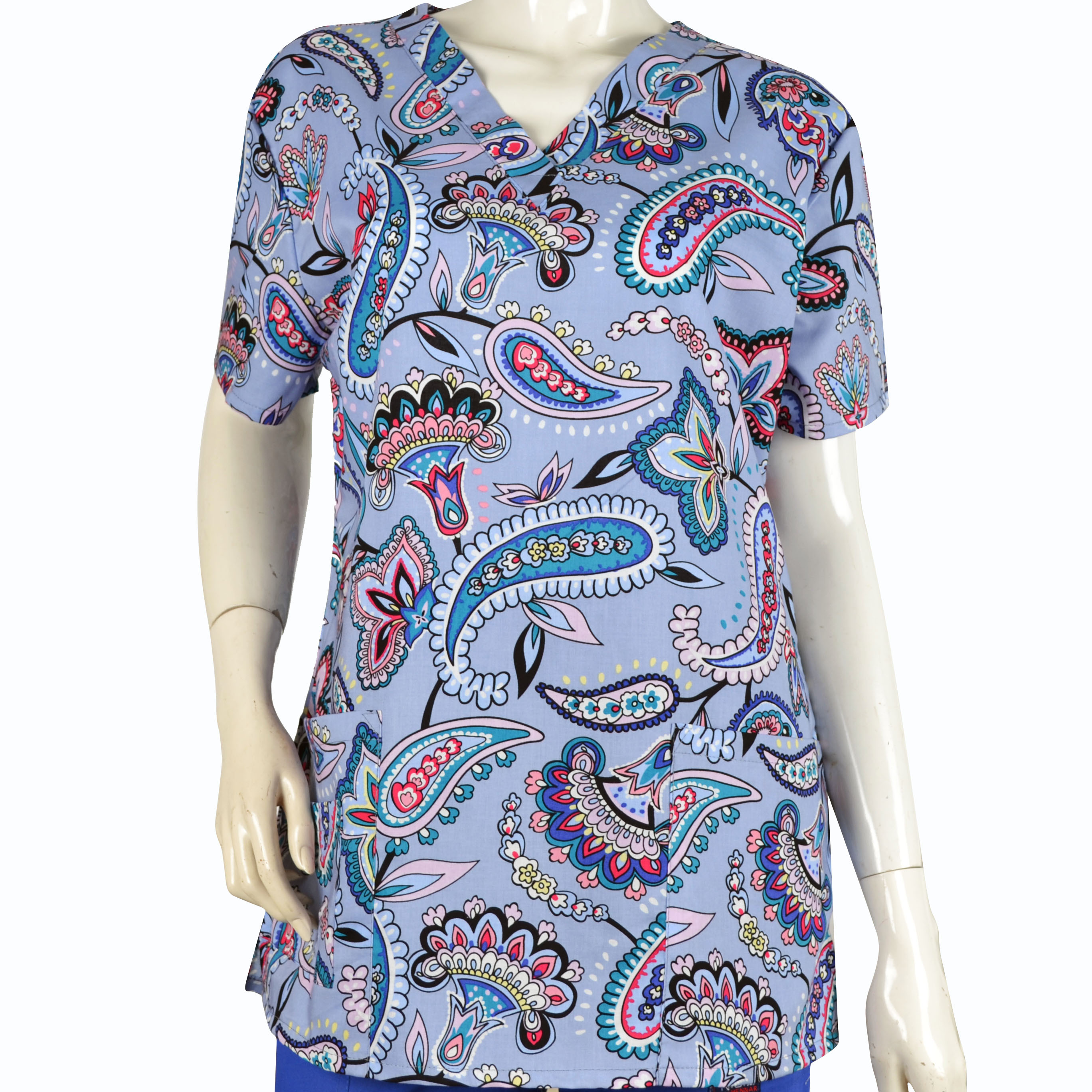 10 Prints Hennar Women medical scrub tops in 100% cotton scrubs,women scrub tops,women medical uniforms