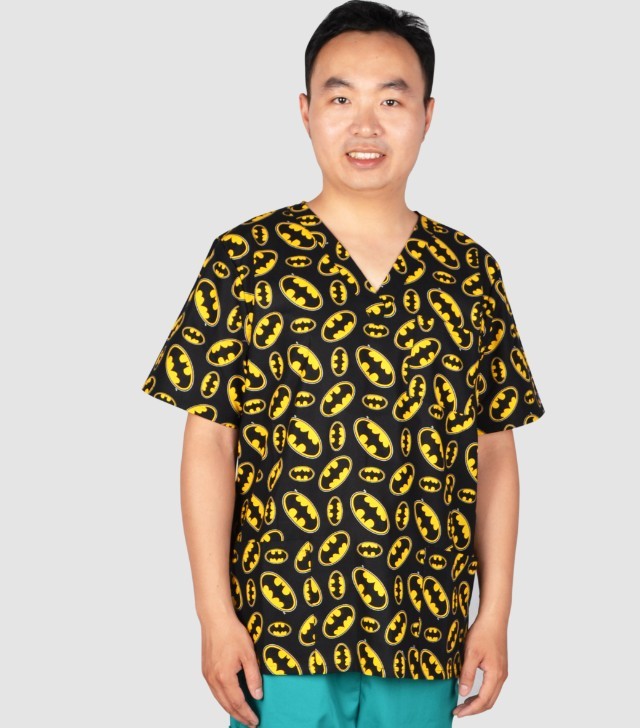 Men Medical Scrub Tops S to 6XL