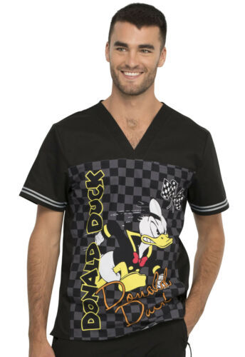 Men Medical Scrub Tops in 100% Cotton ,Cartoon Surgical Uniforms