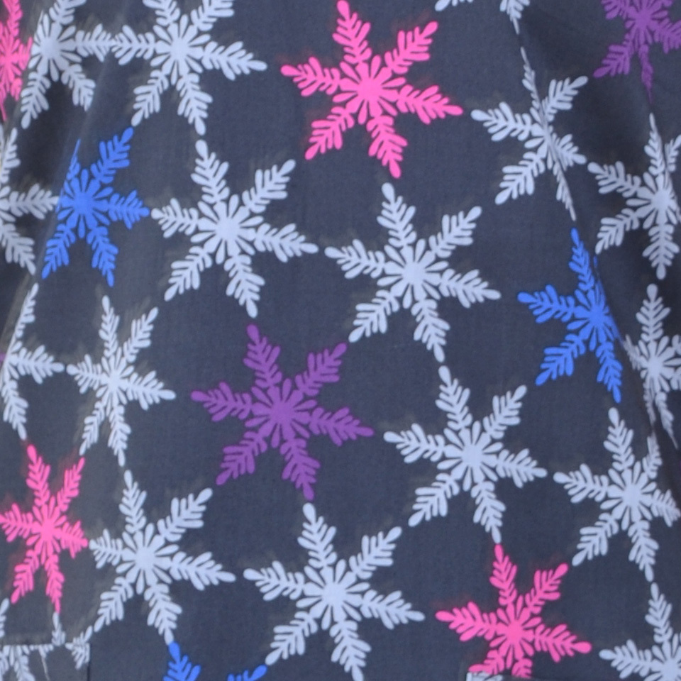 Unisex Medical Scrub Top with Holiday print S-6XL