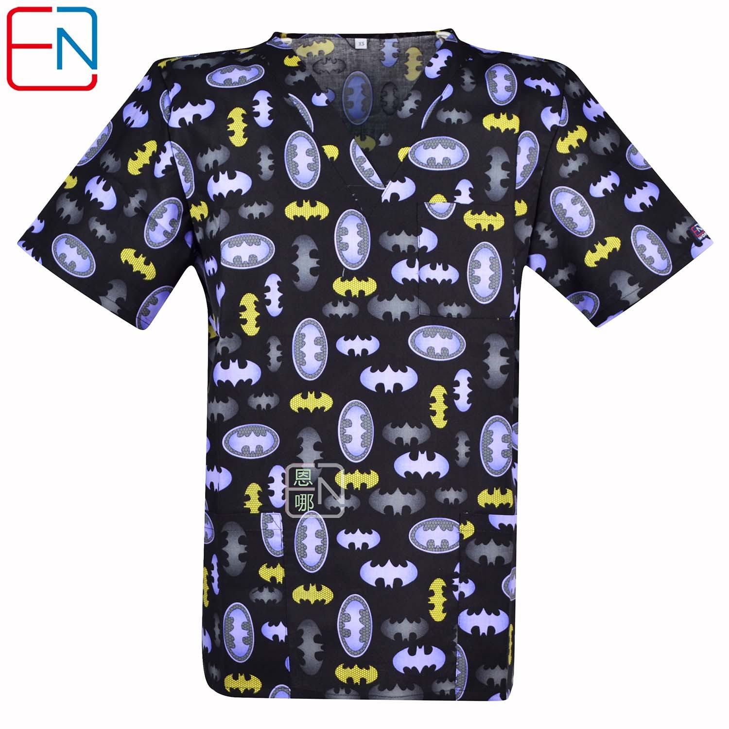 Men Medical Scrub Tops S to 6XL