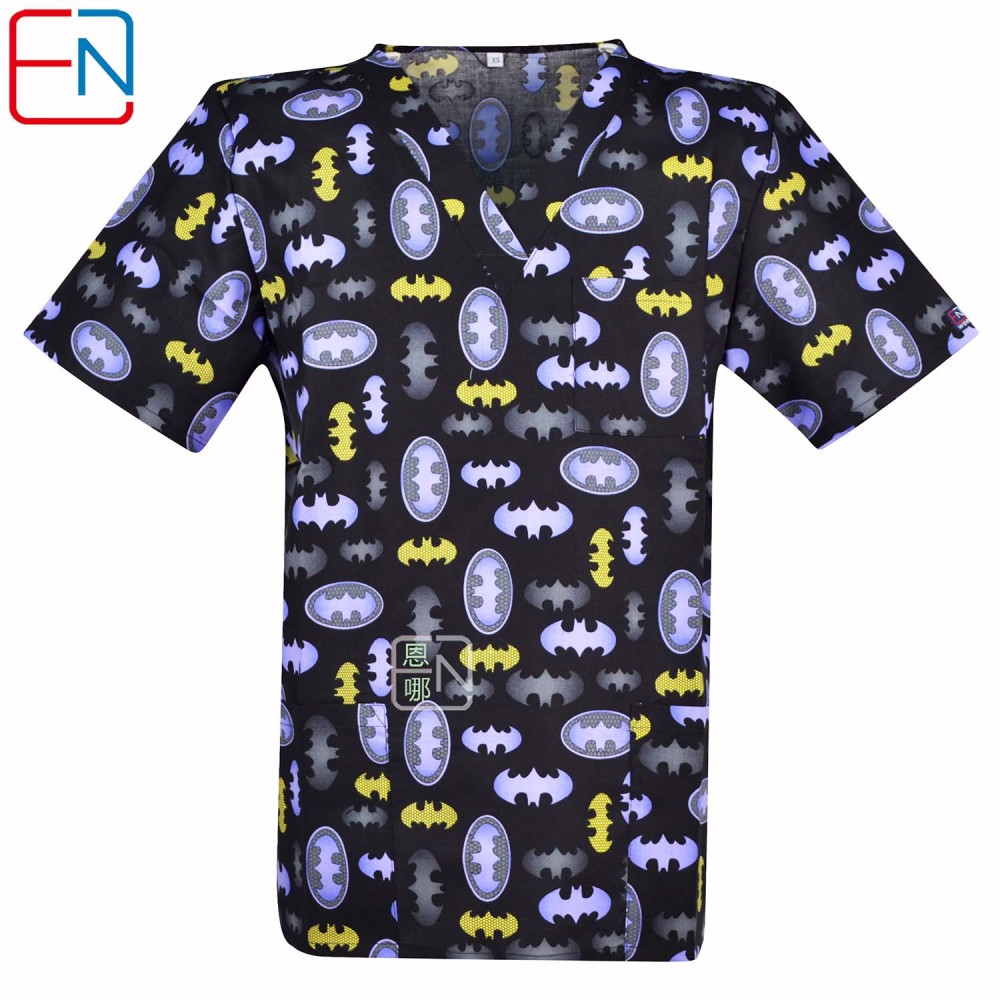Men Medical Scrub Tops S to 6XL