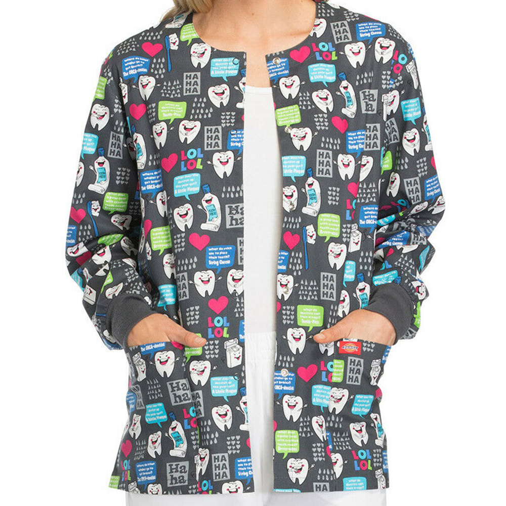 Snap Front Women Medical Scrub Jackets XXS-4XL