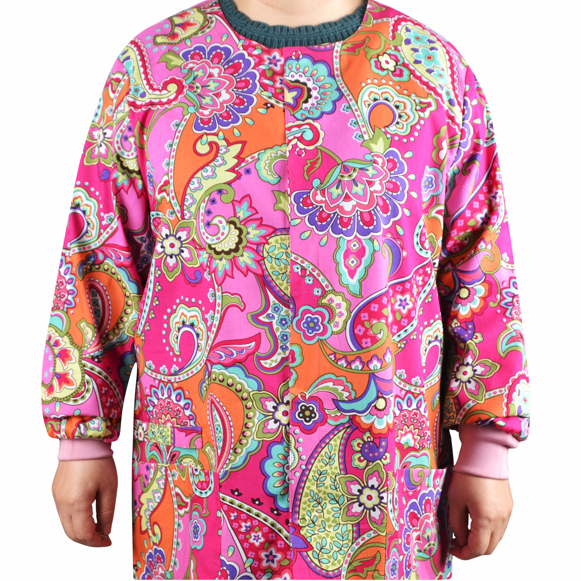 Snap Front Women Medical Scrub Jackets XXS-4XL
