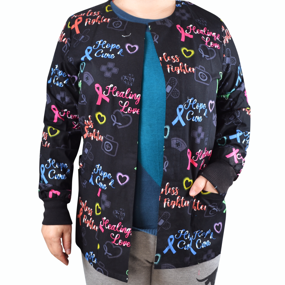 Snap Front Women Medical Scrub Jackets XXS-4XL