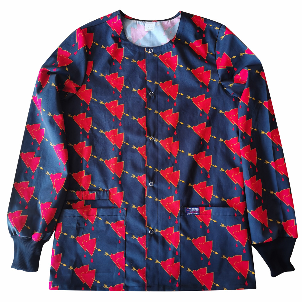 Snap Front Women Medical Scrub Jackets XXS-4XL