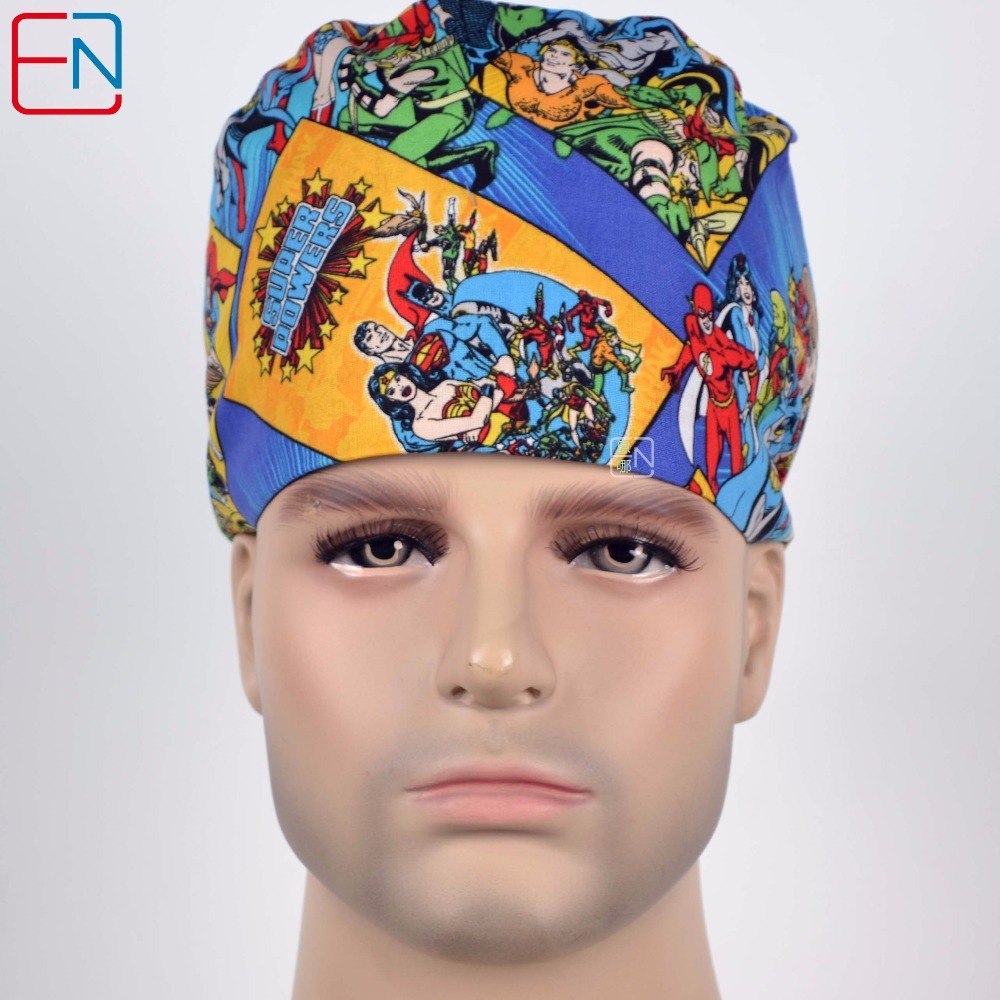 Hennar Unisex Medical Scrub Caps For Men and Women ,S and M two Sizes for Choice