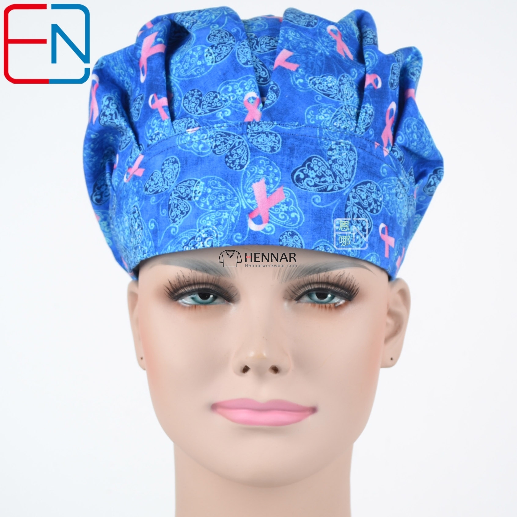 Hennar Medical Bouffant caps in 100% Cotton