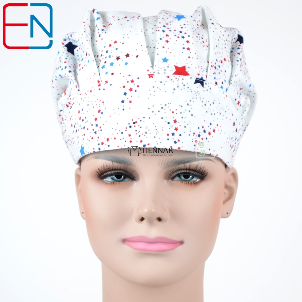 Hennar Medical Bouffant caps in 100% Cotton