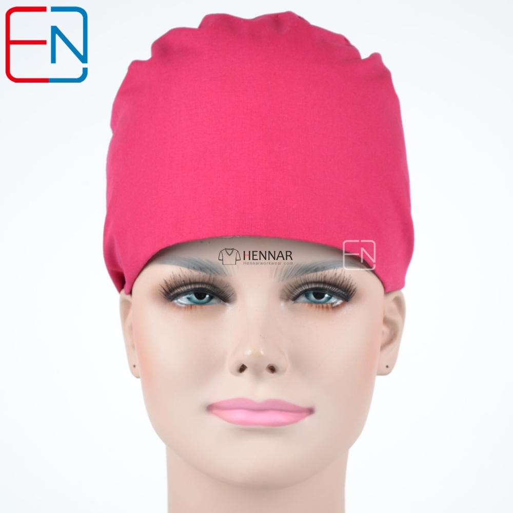 Hennar Medical Scrub Caps With Medical Fabric 65% Cotton and 35% Polyster Resistant to high temperature and chlorine bleaching