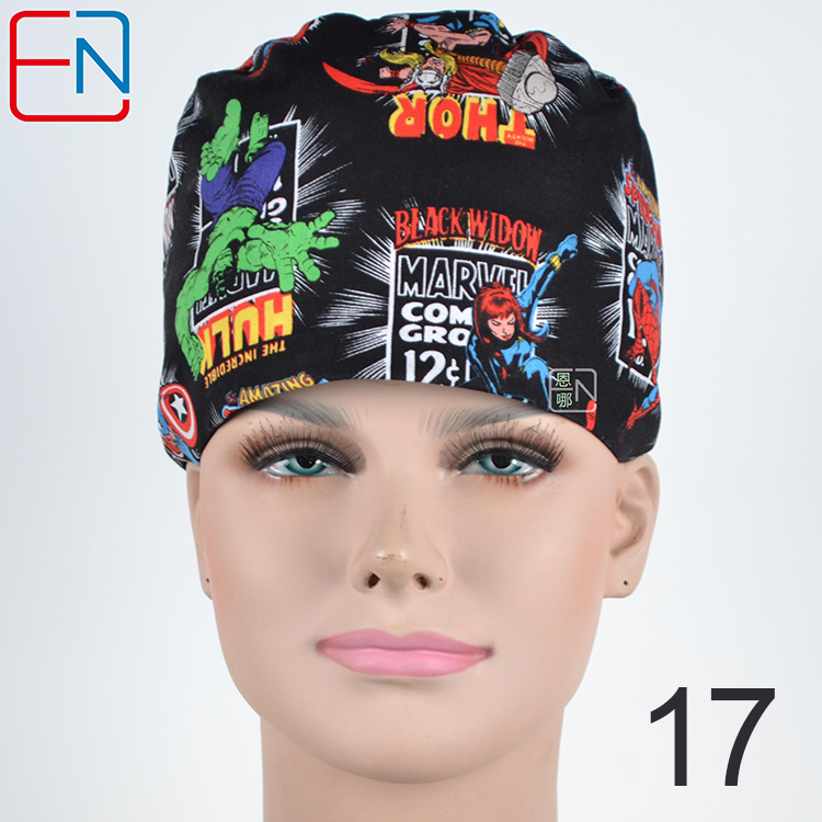 Hennar Unisex Medical Scrub Caps For Men and Women ,S and M two Sizes for Choice