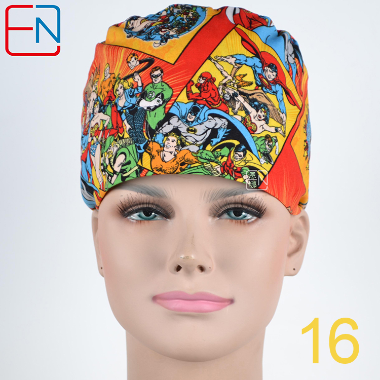 Hennar Unisex Medical Scrub Caps For Men and Women ,S and M two Sizes for Choice