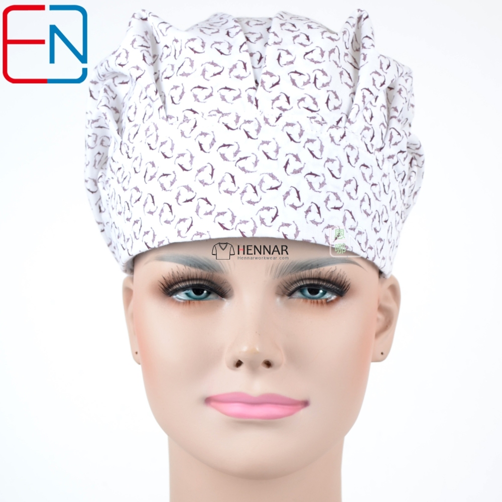 Hennar Medical Bouffant caps in 100% Cotton