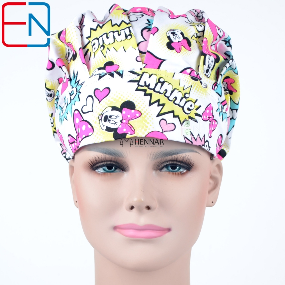 Hennar Medical Bouffant caps in 100% Cotton