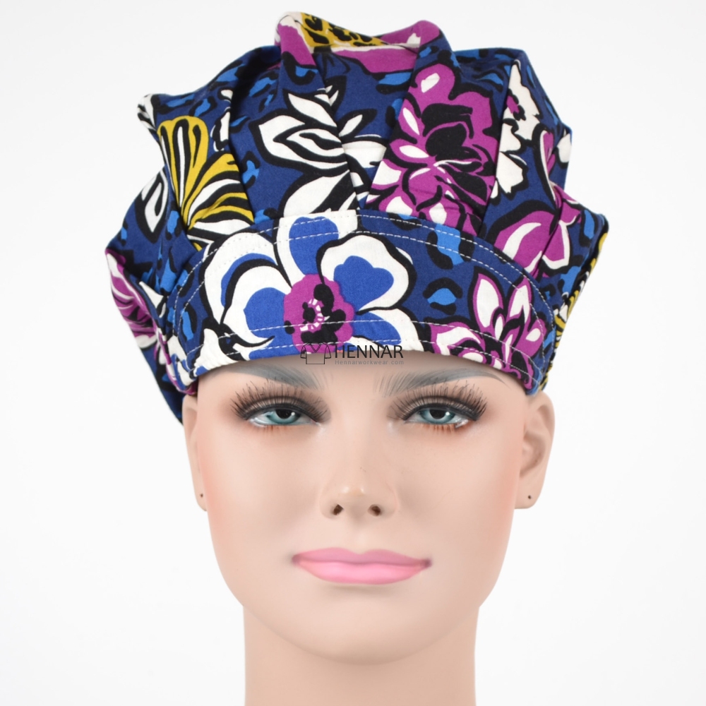 Hennar Medical Bouffant caps in 100% Cotton