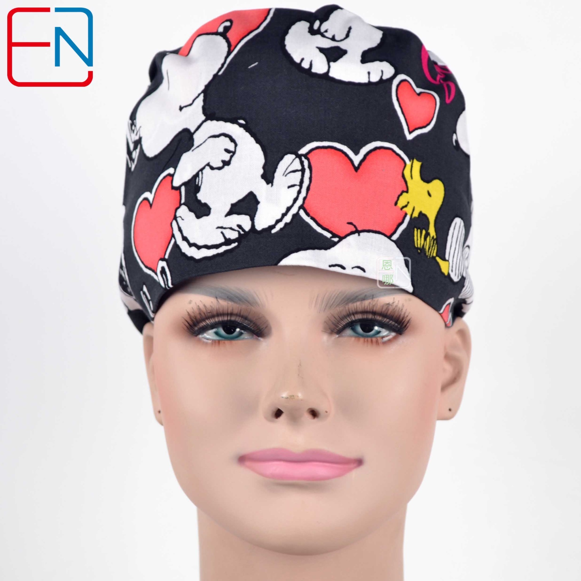 Hennar Medical Scrub Caps in 100% Cotton Two Sizes For Choice S and M ,Cartoon 2