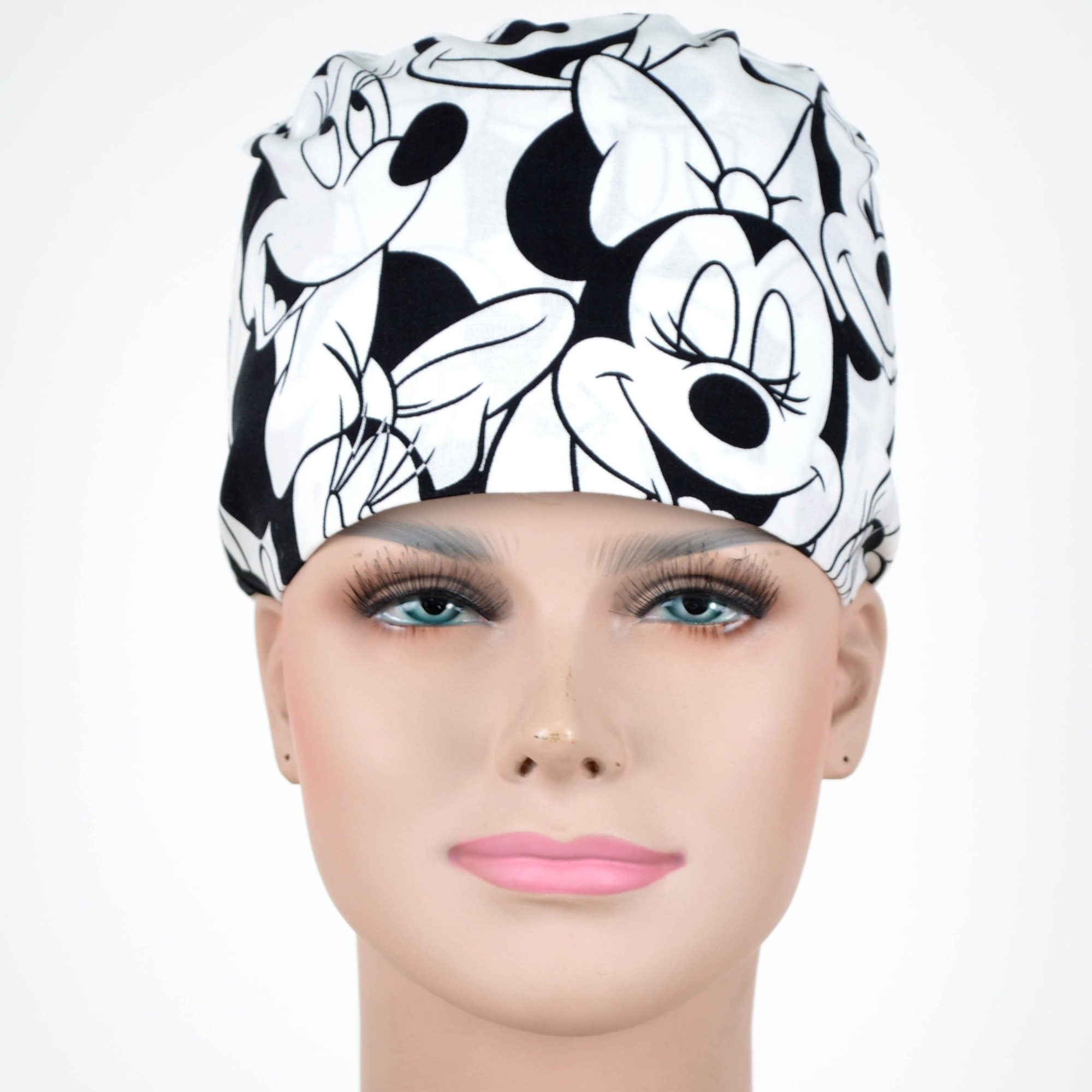 Hennar Medical Scrub Caps in 100% Cotton Two Sizes For Choice S and M ,Cartoon 2