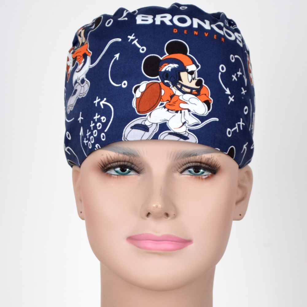 Hennar Unisex Medical Scrub Caps in 100% Cotton S and M for Choice,Cartoon 3