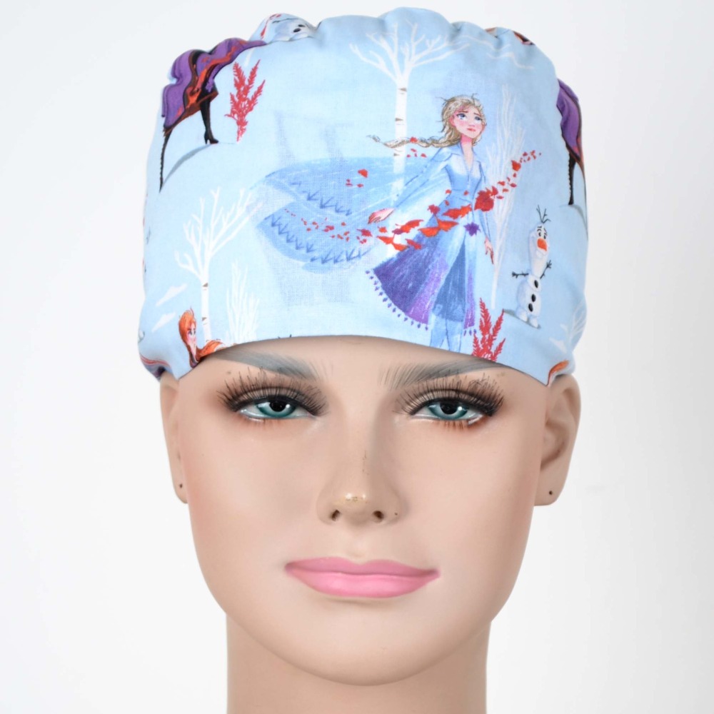 Hennar Unisex Medical Scrub Caps in 100% Cotton S and M for Choice,Cartoon 3