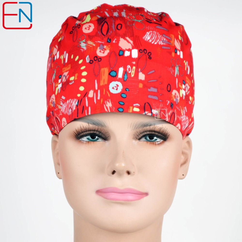 Hennar Scrub Caps For Women  Butterflies