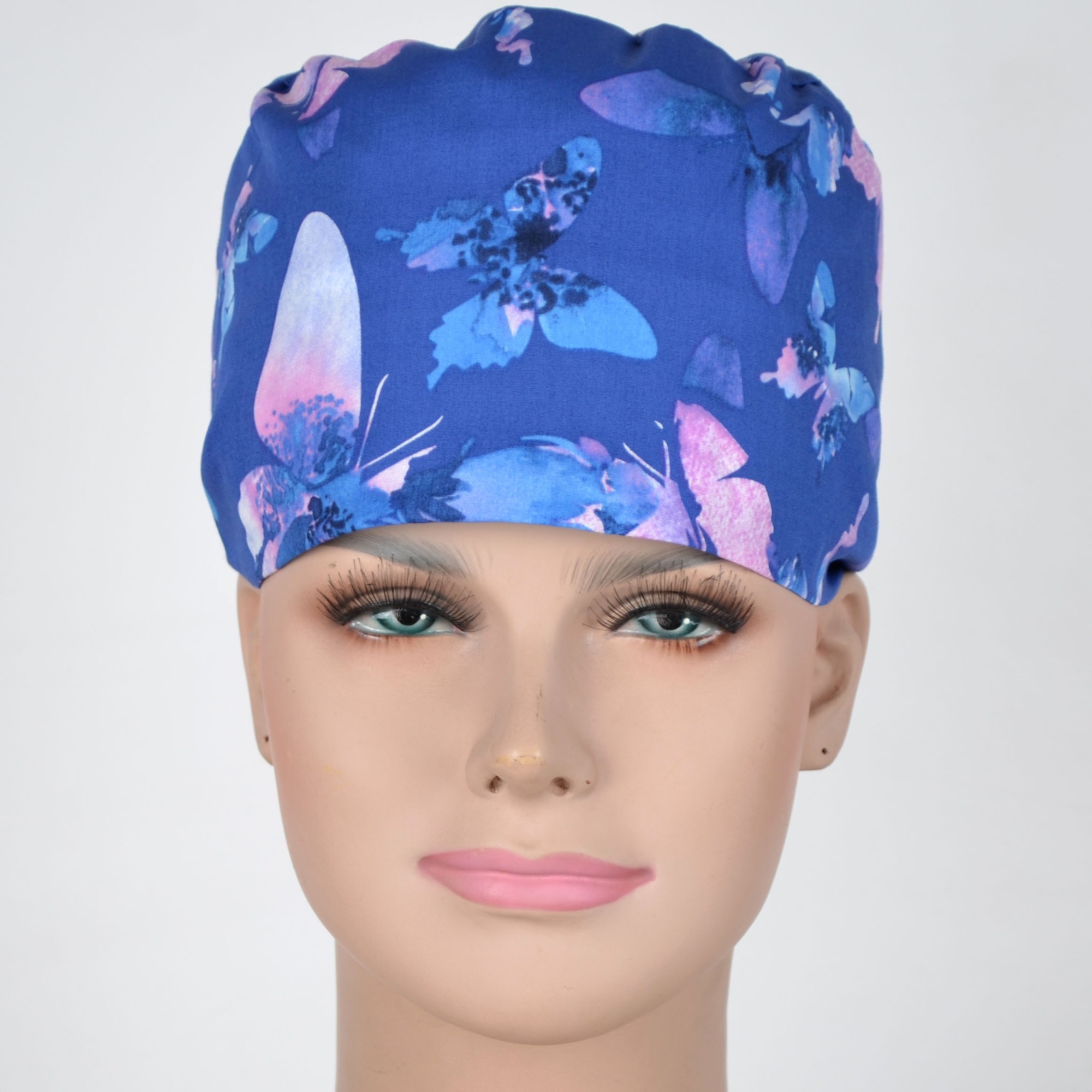 Hennar Scrub Caps For Women  Butterflies