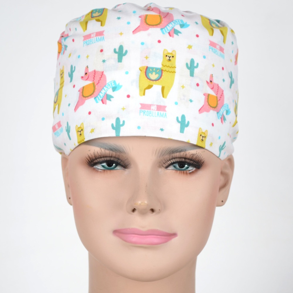 Hennar Medical Scrub Caps in 100% Cotton S and M Two Sizes For Choice Cat and Dogs Animals 2