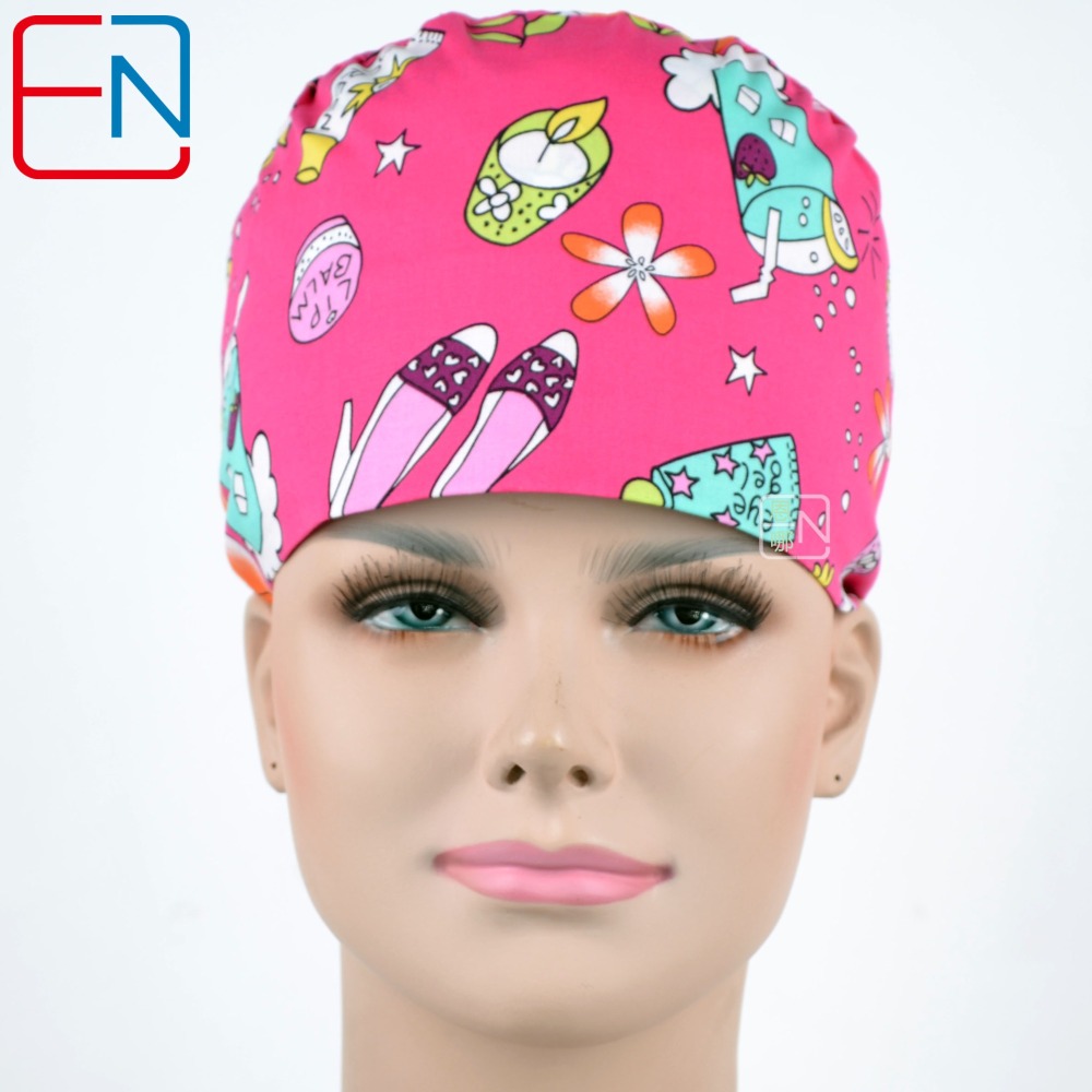 Hennar Scrub Caps For Women  Butterflies