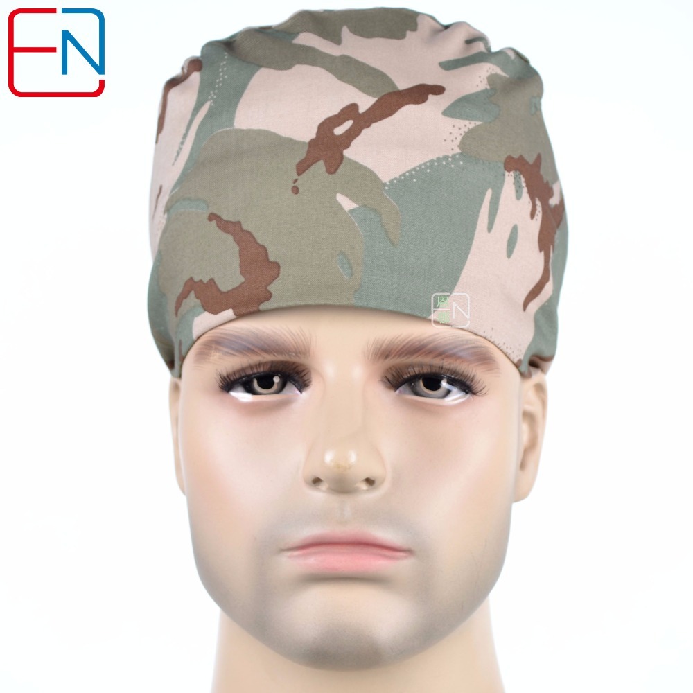 10 Prints unisex surgical hats 100% cotton