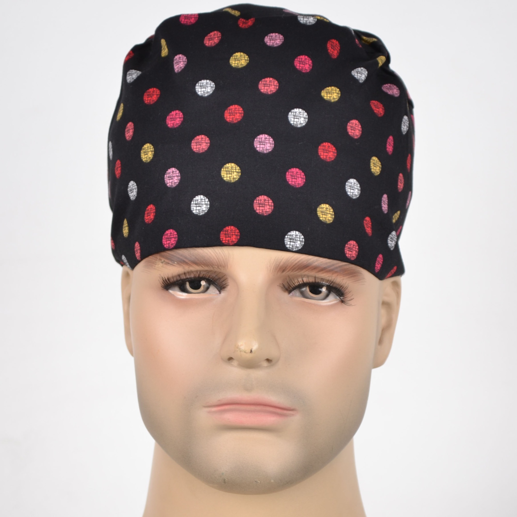 Hennar Medical Scrub Caps in Different Shapes 100% Cotton With Sweatband