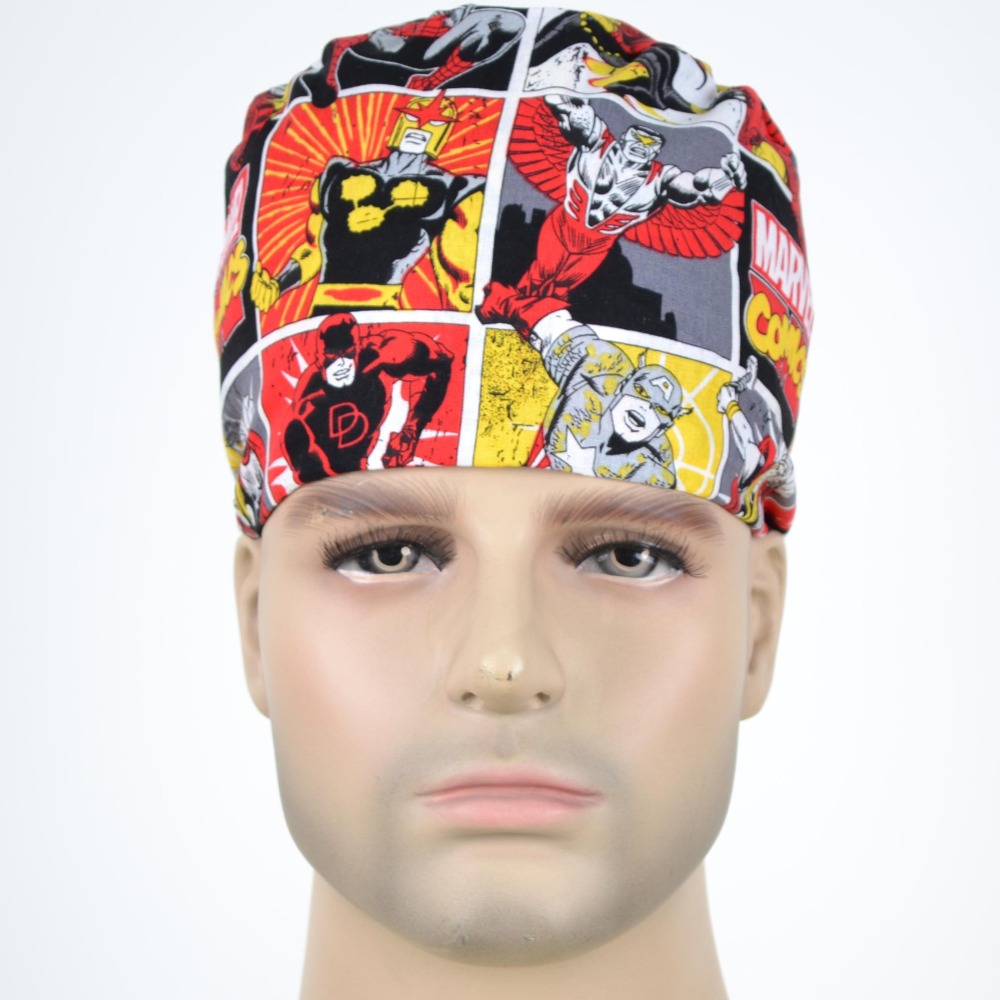 Hennar Doctor Caps ,Scrub Caps in 100% Cotton ,S M Two Sizes For Choice
